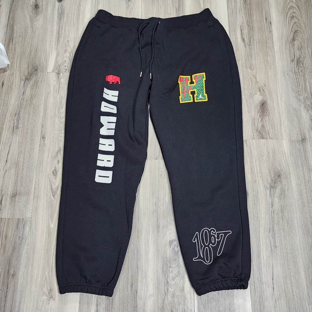 Jordan Pants Women's 2XL Black Howard University Fleece New
